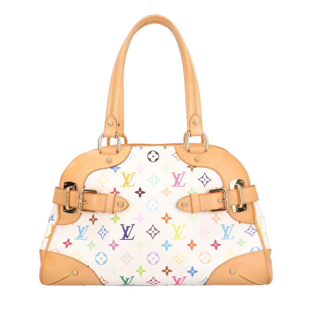 Louis Vuitton Claudia Monogram Multicolor Shoulder Bag, Handbag, M40193, Whit...